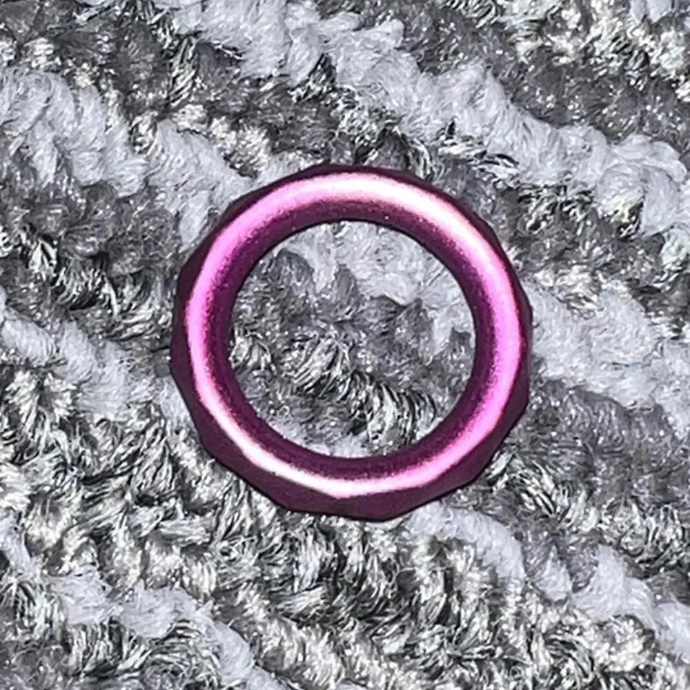 Approx. 100 Purple Metallic Plastic Craft Rings Jewelry Making DIY Art Supplies